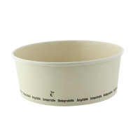 Saladier rond en carton fibre de bambou "Buckaty"   H69mm 1200ml