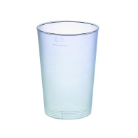 Gobelet plastique PP réutilisable "Optimal"   H73mm 120ml
