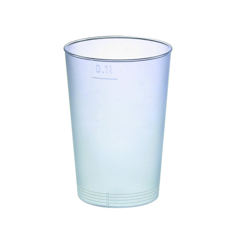 Gobelet plastique PP réutilisable "Optimal"   H73mm 120ml