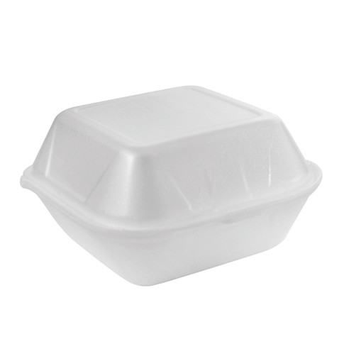 Coquille plastique PSE blanche double  135x125mm H70mm