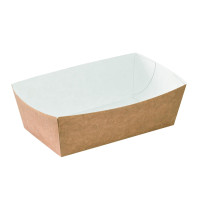 Barquette en carton kraft  145x80mm H52mm 750ml