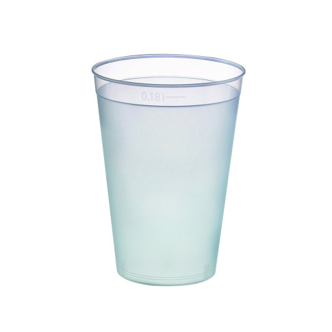 Gobelet plastique PP réutilisable "Optimal"   H87mm 195ml