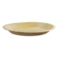 Assiette ronde en palmier   H25mm