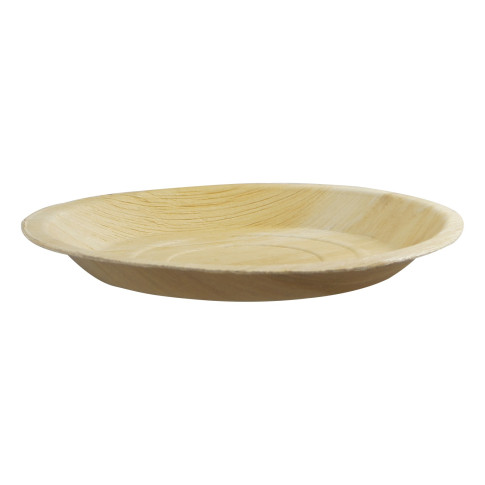 Assiette ronde en palmier   H25mm