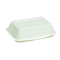 Coquille blanche en pulpe  170x125mm H50mm 450ml