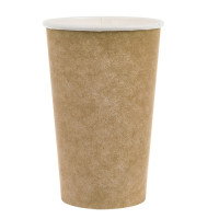 Gobelet blanc en carton   H134mm 450ml