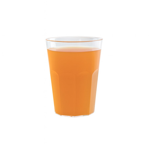 Gobelet à facettes plastique PP réutilisable "Optimal"   H108mm 340ml