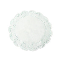 Dentelle papier blanc ronde