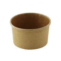 Pot carton kraft brun chaud et froid  H35mm 60ml