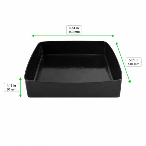 Panier BBQ solide avec bordure 140x140mm H30mm