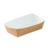 Barquette en carton kraft  120x60mm H37mm 350ml