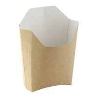 Pochette kraft pour frites 250gsm  115x90mm H110mm