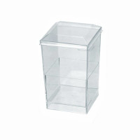 Couvercle PET transparent "Quadra"  58x58mm H8mm
