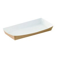 Barquette en carton kraft  200x90mm H25mm 500ml