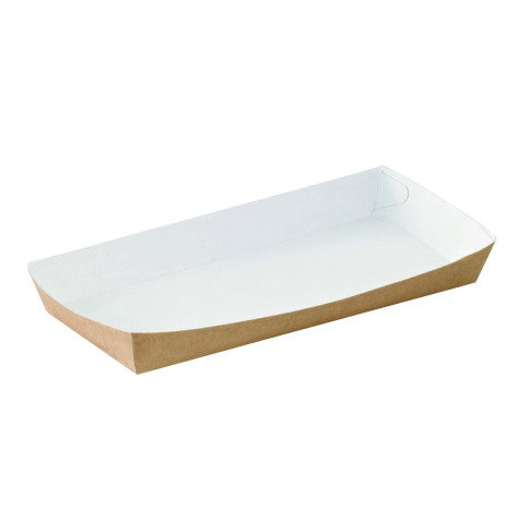Barquette en carton kraft  200x90mm H25mm 500ml