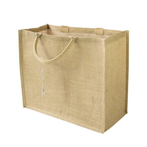 Sac cabas en jute brun 450x220mm H370mm