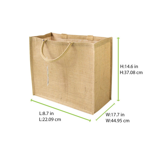 Sac cabas en jute brun 450x220mm H370mm