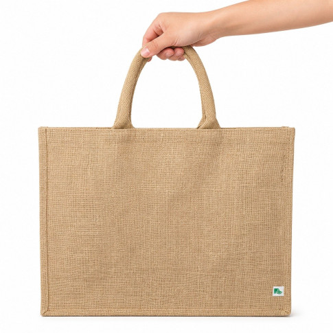 Sac cabas en jute brun 450x220mm H370mm