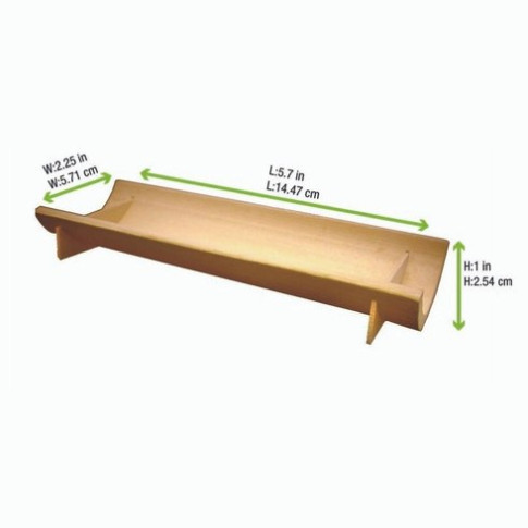 Assiette socle demi bambou "Koshu"  150x60mm H23mm