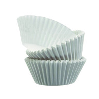 Caissette papier de cuisson ronde blanche ingraissable   H17,5mm