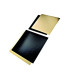 Plaque carton rectangulaire double face or noir  300x400mm