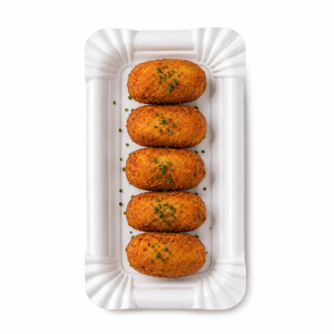 Assiette rectangulaire en carton blanc 160x105mm