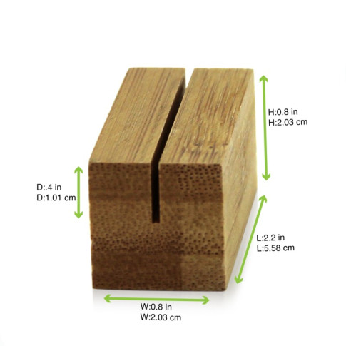 Porte menu en bambou  56x20mm H20mm