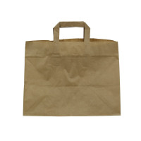 Sac cabas papier kraft brun recyclé 320x200mm H250mm