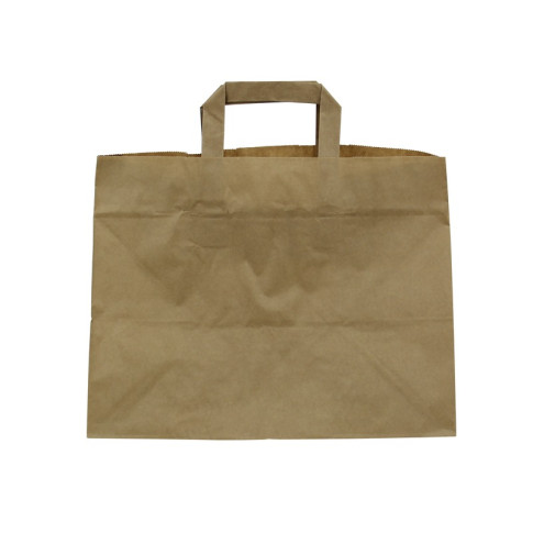 Sac cabas papier kraft brun recyclé 320x200mm H250mm