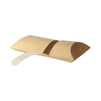 Boite à crêpe rectangulaire carton kraft  100x45mm H160mm