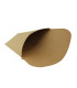 Pochette crêpe triangulaire en carton brun  145x65mm H185mm