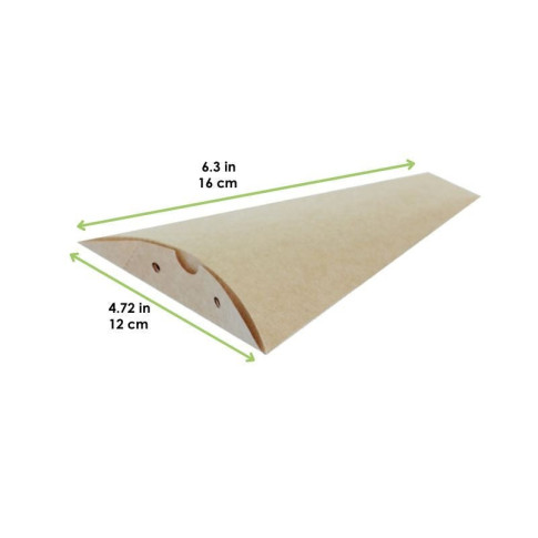 Boite à crêpe triangulaire carton kraft  120 H160mm
