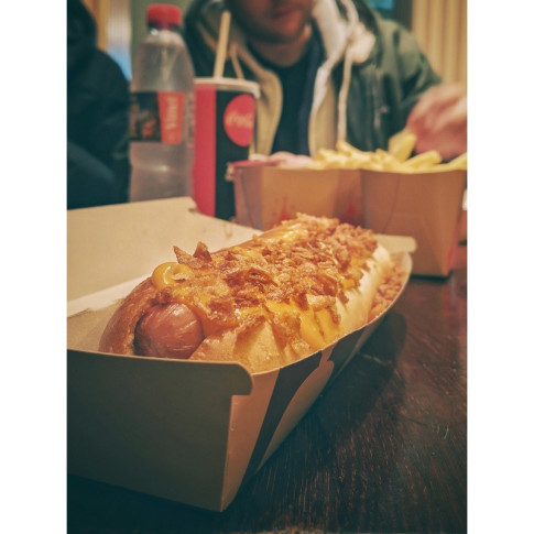 Boîte hot dog carton kraft brun microcannelé 250x107mm H70mm