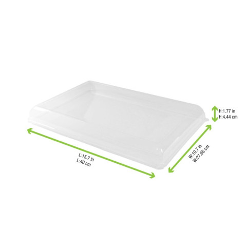 Couvercle PET transparent "  400x274mm H45mm