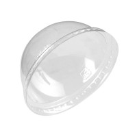 Couvercle PET transparent dôme  H38mm
