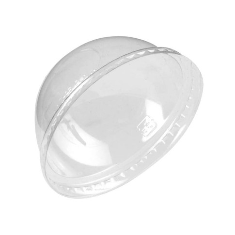 Couvercle PET transparent dôme  H38mm