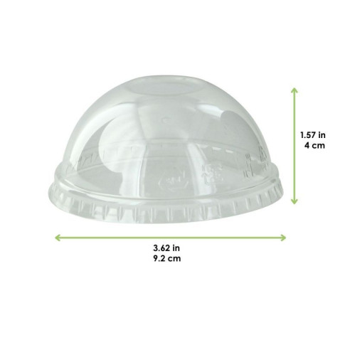 Couvercle dôme transparent en plastique PET  H40mm