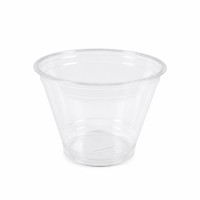 Pot dessert PET transparent  H72mm 270ml