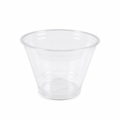 Pot dessert PET transparent  H72mm 270ml