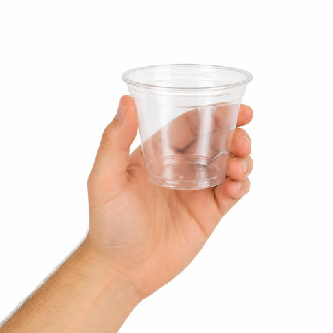 Pot dessert PET transparent  H72mm 270ml