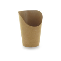 Pot wrap carton brun   H117mm 230ml