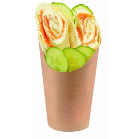 Pot wrap carton brun   H117mm 230ml