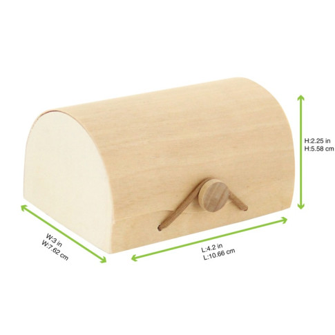 Boite mini bûche bois pour 3 macarons  110x80mm H55mm