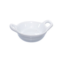 Mini plat en porcelaine blanc  85x60mm H30mm