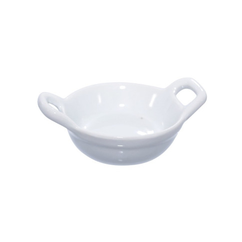Mini plat en porcelaine blanc  85x60mm H30mm