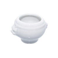 Mini soupière en porcelaine blanc  80x65mm H50mm