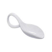 Mini cuillère en porcelaine blanc  118x41mm H30mm