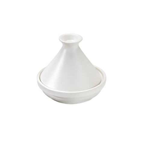 Mini tajine en porcelaine blanc   H80mm