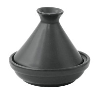 Mini tajine en porcelaine noire   H80mm