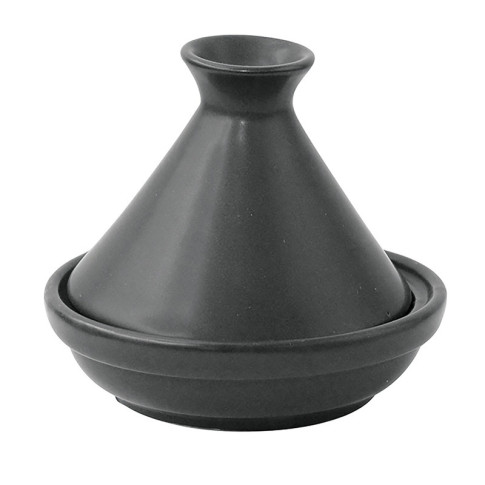 Mini tajine en porcelaine noire   H80mm